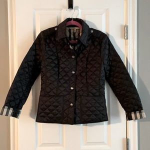 😻😻😻Burberry black jacket with silver buttons size small petite FREE SHIPPING